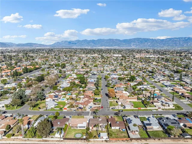 an aerial view of a city