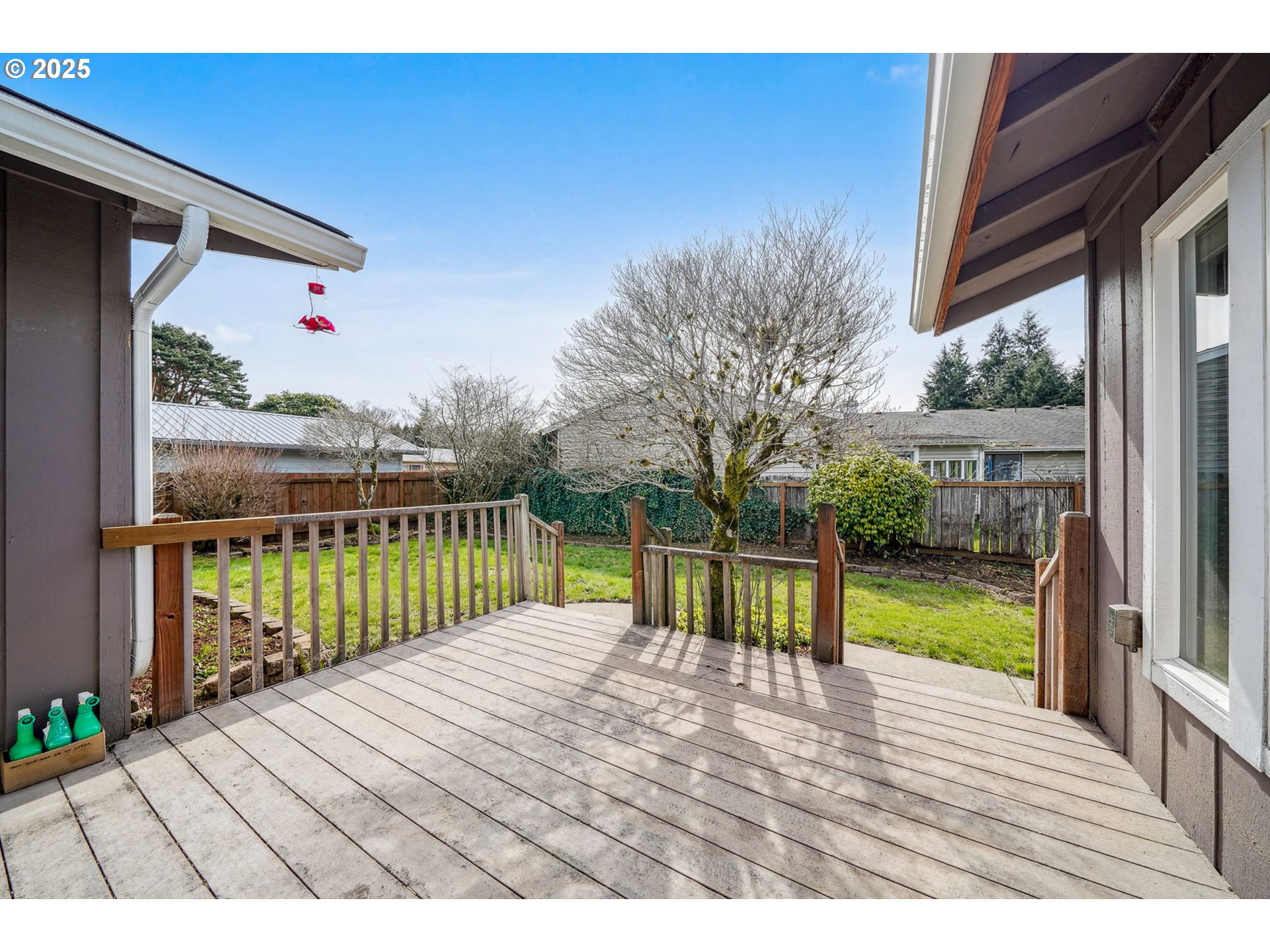 550 Evergreen Loop Reedsport, OR 97467 - Photo 31 of 35 a view of a balcony with wooden floor