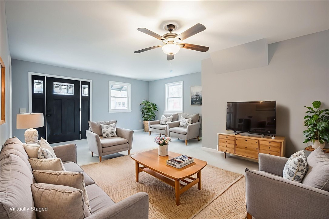 260 Point Pleasant Road Irondequoit, NY 14622 - Photo 18 of 49 virtually staged living room
