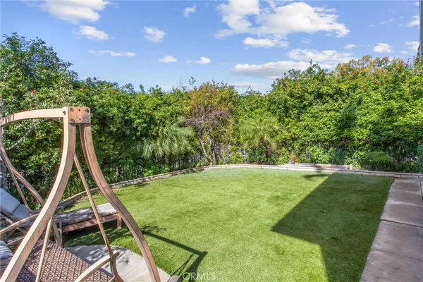a view of outdoor space with seating