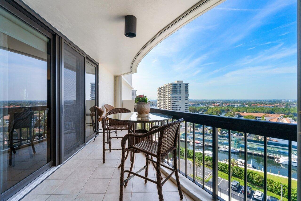 4545 North Ocean Boulevard, Unit 11C Boca Raton, FL 33431 - Photo 26 of 58 a view of a chairs and table in the balcony