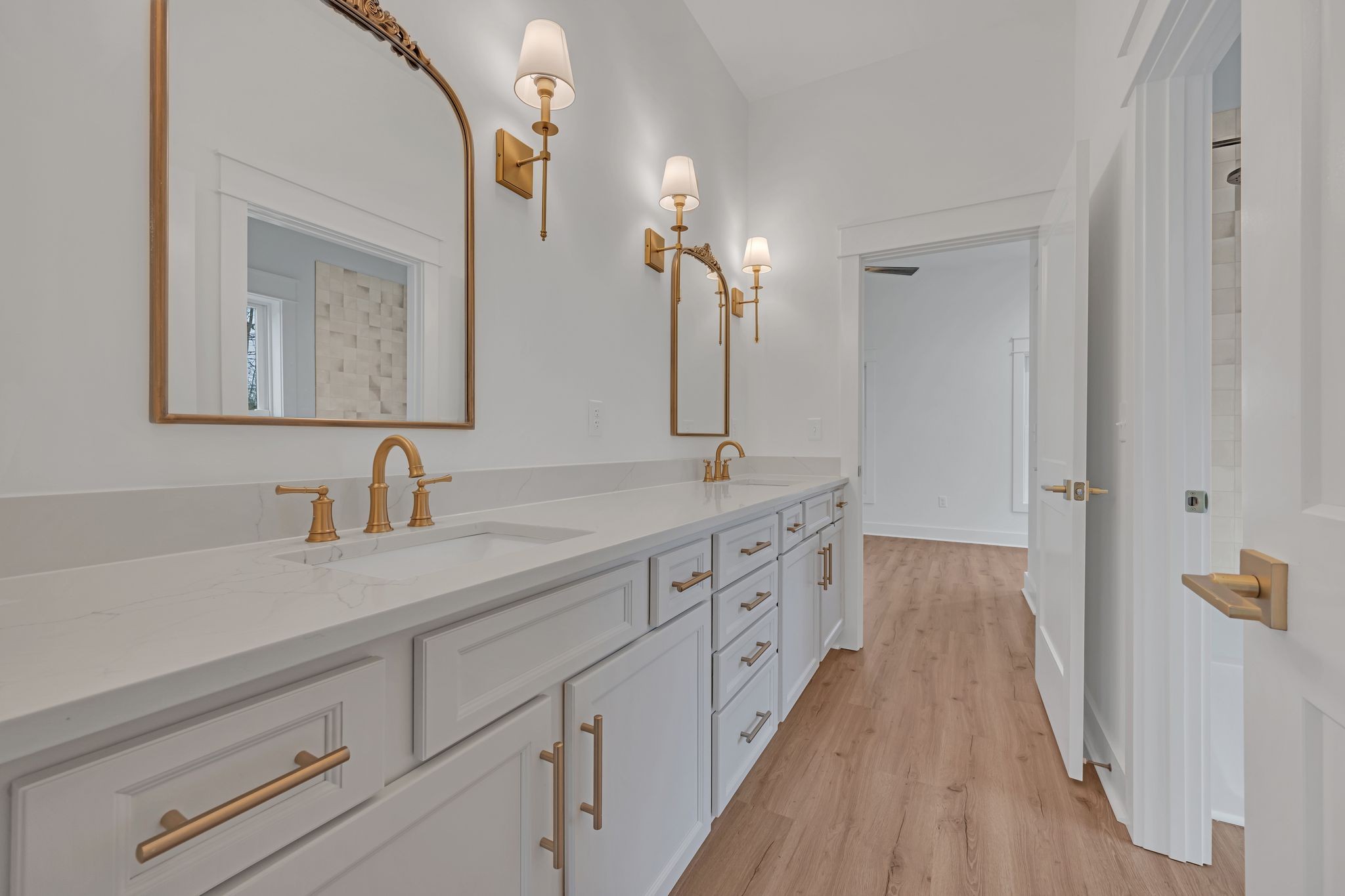 2024 Trace Creek Road Centerville, TN 37033 - Photo 36 of 51 a spacious bathroom with 2 sink and a mirror