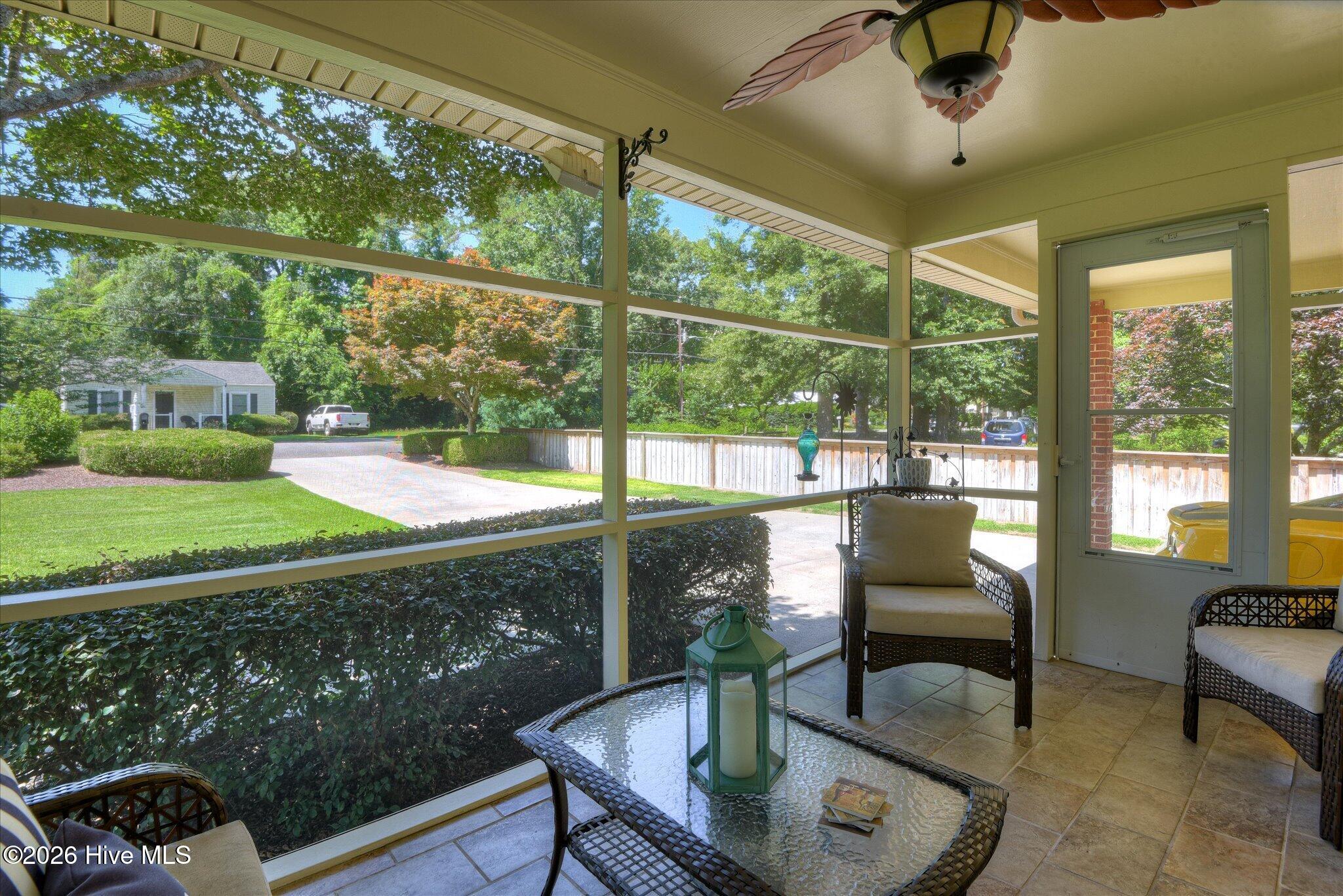 846 Boardman Road Aiken, SC 29803 - Photo 30 of 40 Screened porch with tiled floors
