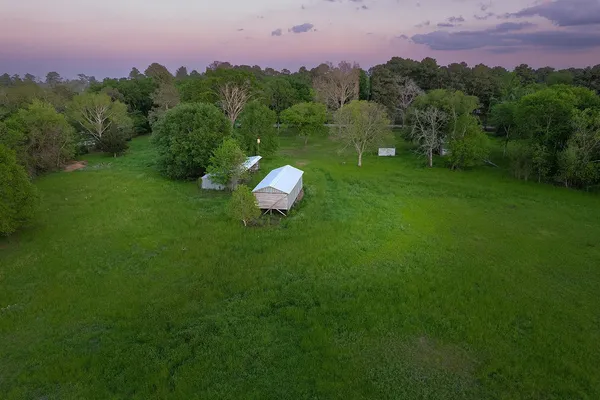 a view of a golf course with a lake