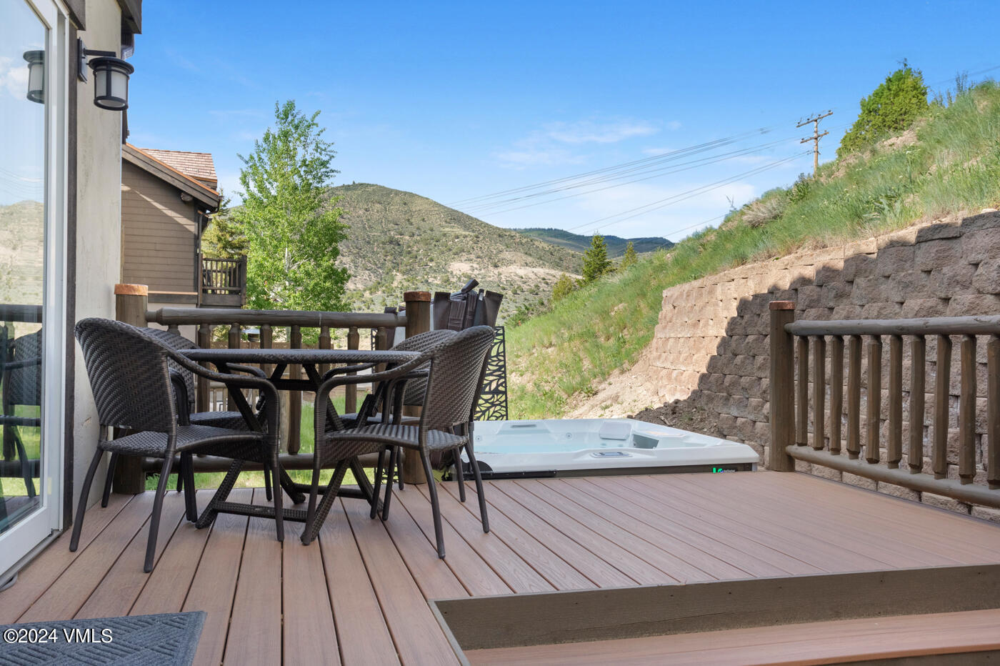 92 Knudson Ranch Road Edwards, CO 81632 - Photo 29 of 37 a view of balcony with furniture and wooden floor