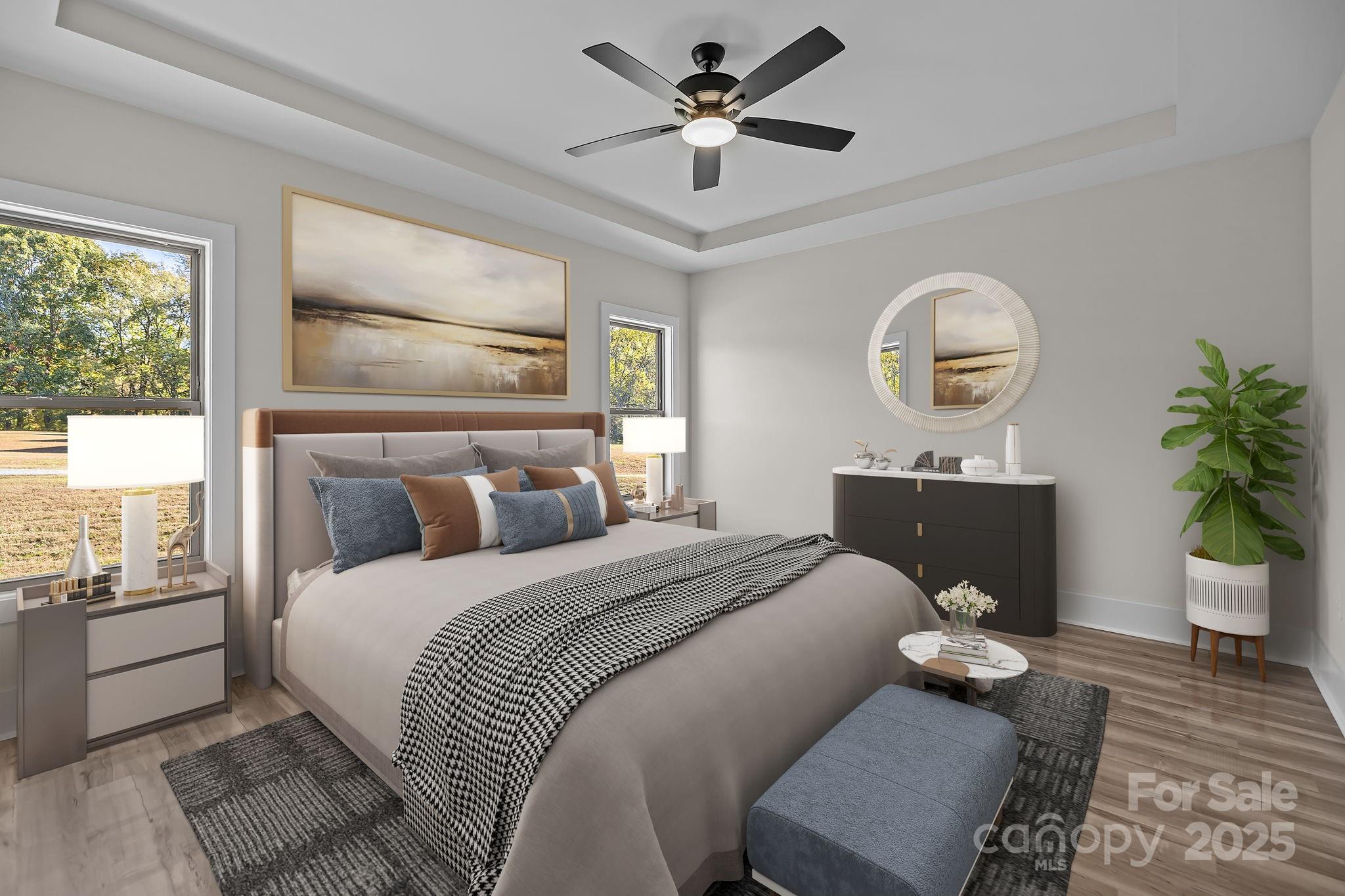 2003 Duntov Drive Monroe, NC 28110 - Photo 21 of 44 a bed room with a bed and a potted plant