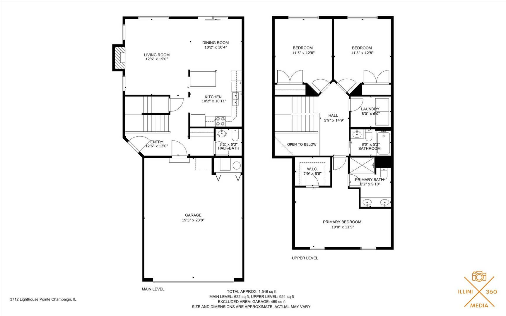 3712 Lighthouse Pointe Champaign, IL 61822 - Photo 4 of 11 a picture of a floor plan