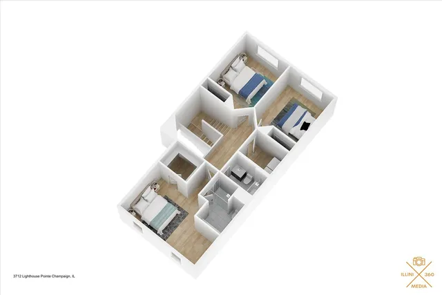 a front view of a house with yard fire pit and outdoor seating