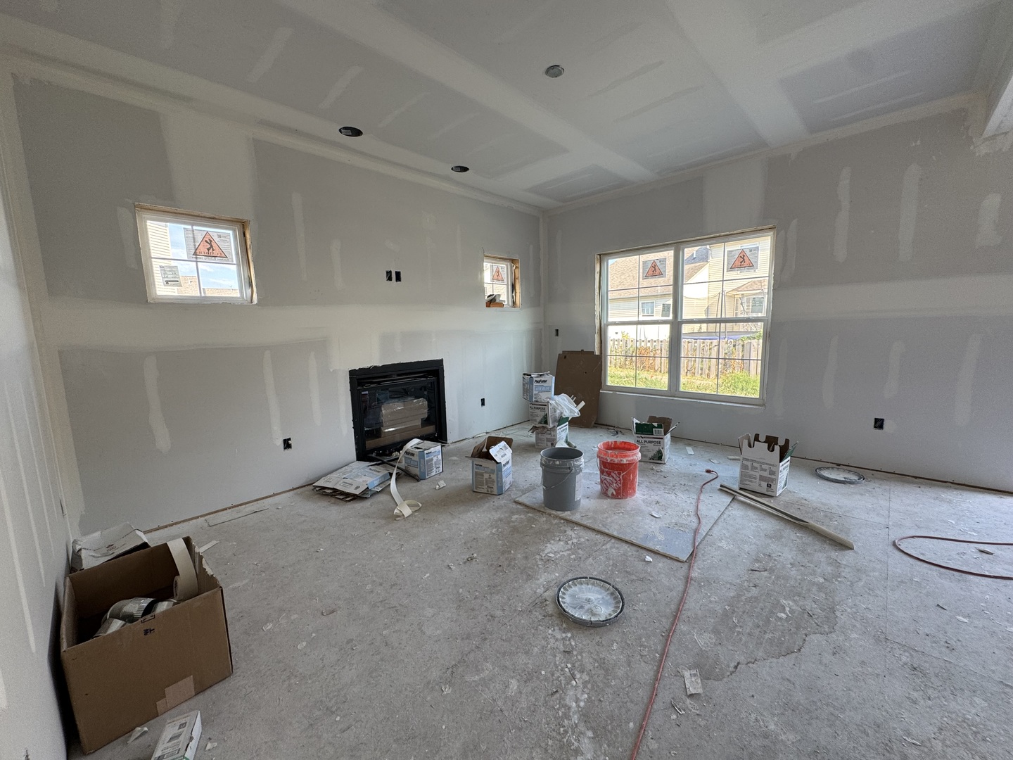 3712 Lighthouse Pointe Champaign, IL 61822 - Photo 9 of 11 a living room with furniture and a fireplace