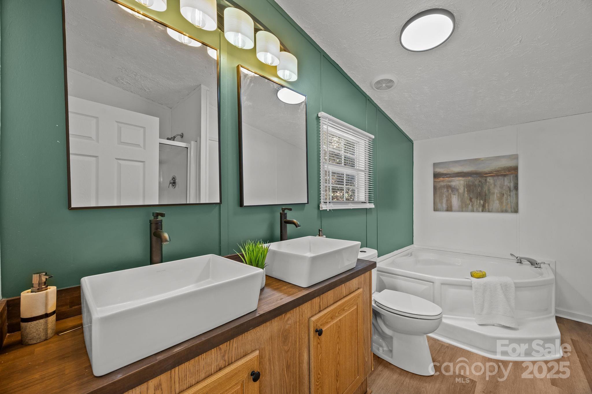86 Tuts Terrace Sylva, NC 28779 - Photo 20 of 48 a bathroom with a sink a toilet and mirror
