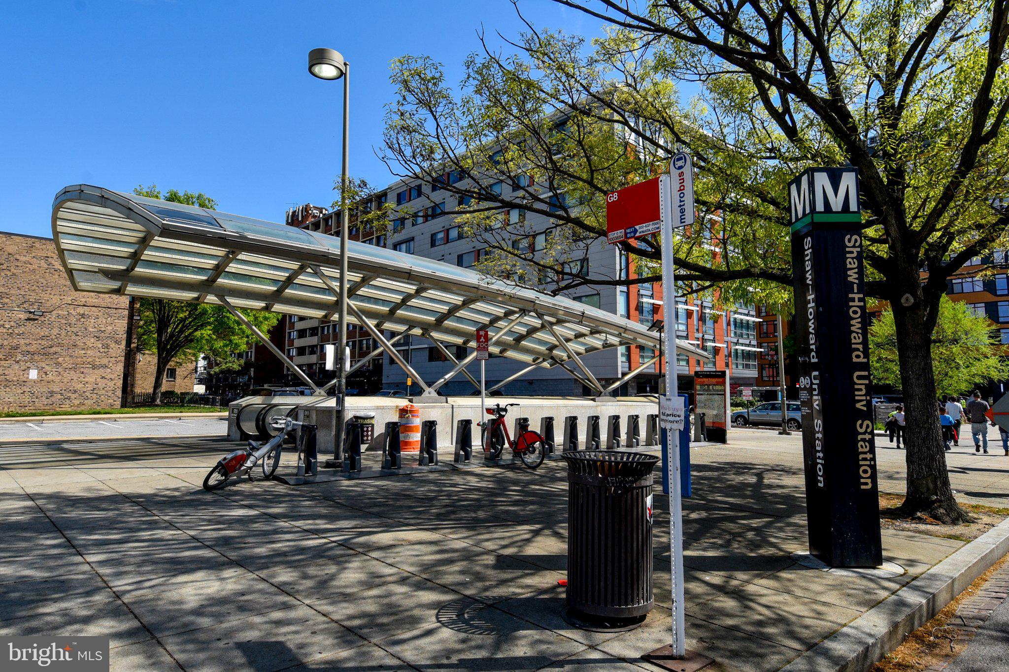 1316 9th Street Northwest Washington, DC 20001 - Photo 40 of 44 Modern transit hub in vibrant cityscape.