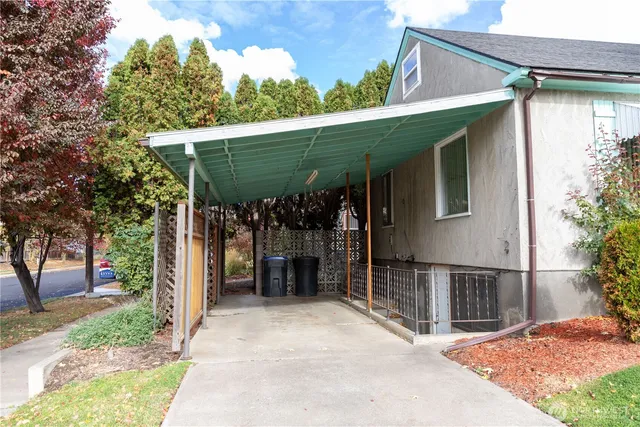a view of a house with a porch