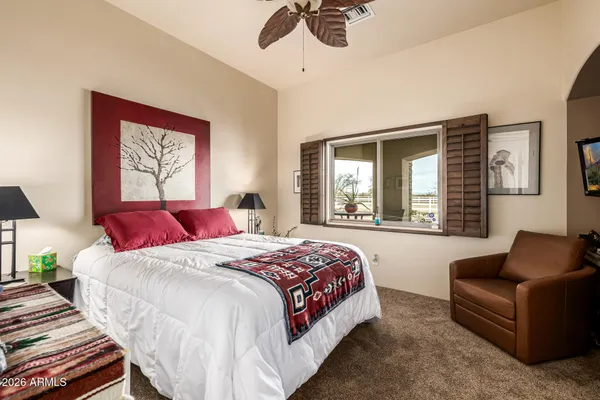 a view of an ocean and beach