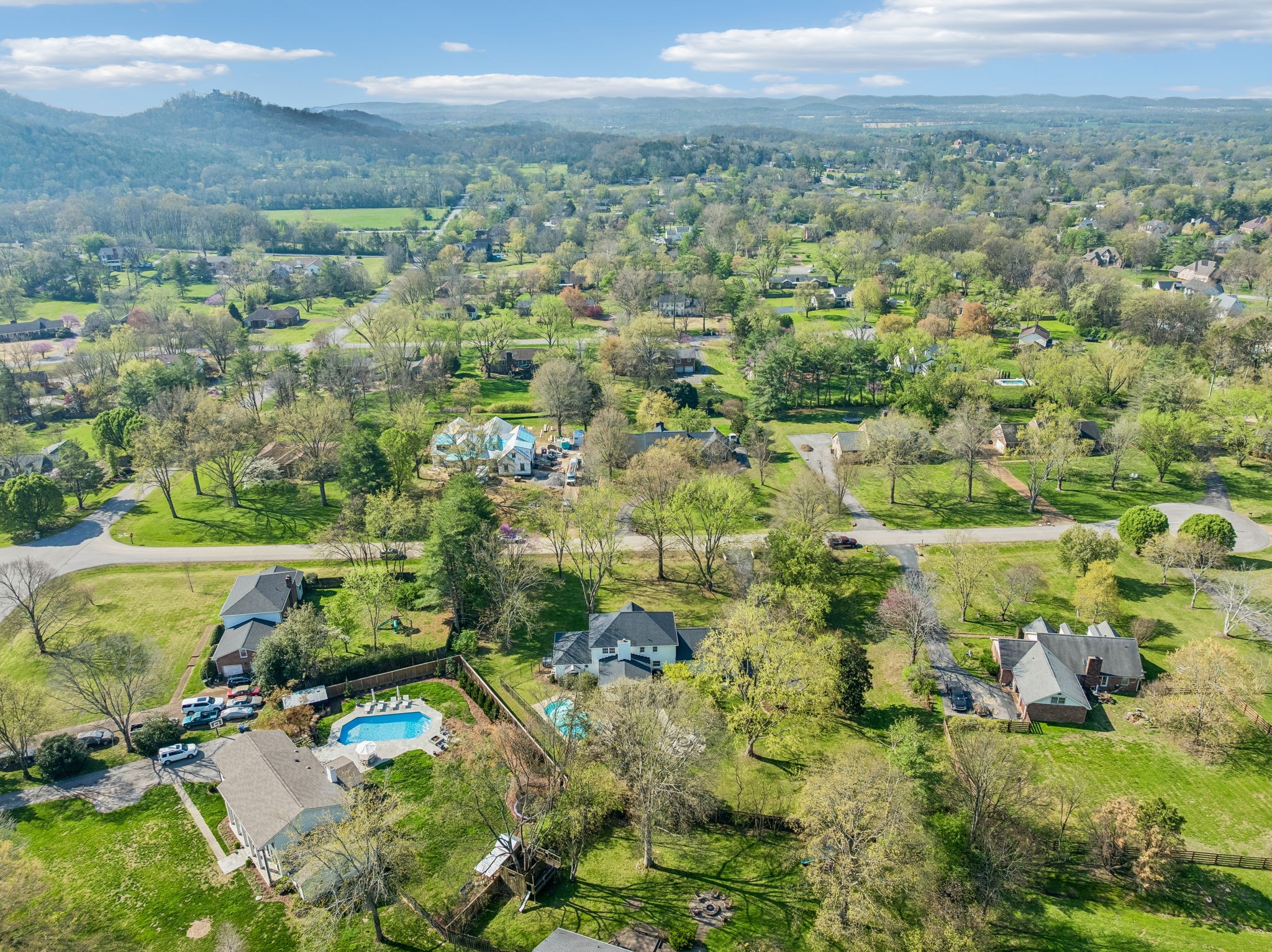 3007 Braintree Road Franklin, TN 37069 - Photo 67 of 71 an aerial view of residential houses with outdoor space and trees