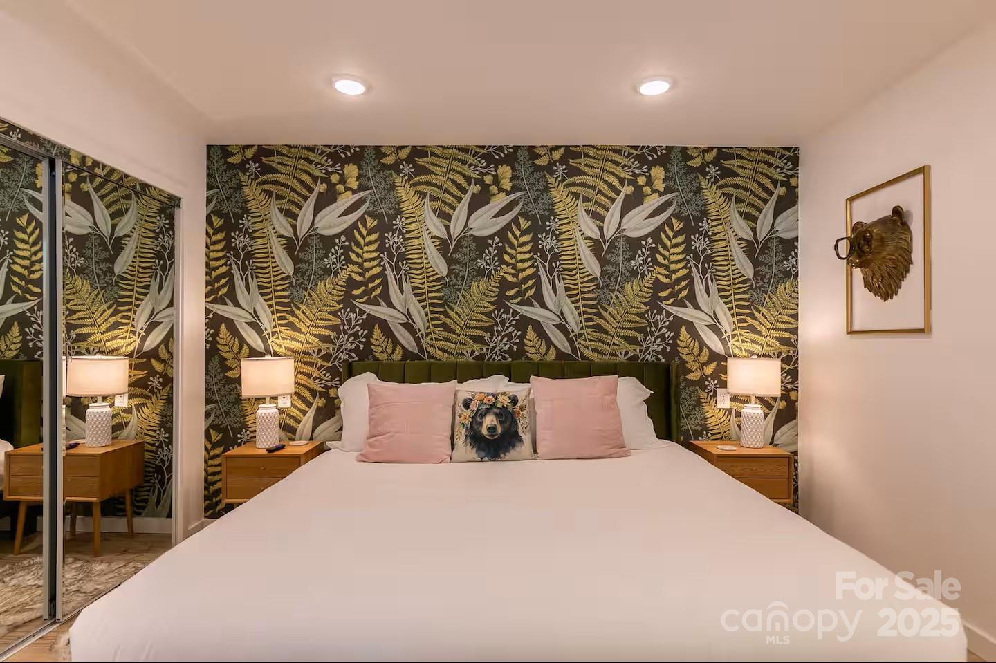 4612 Shulls Mill Road Blowing Rock, NC 28605 - Photo 23 of 35 a bedroom with a bed and a walk in closet