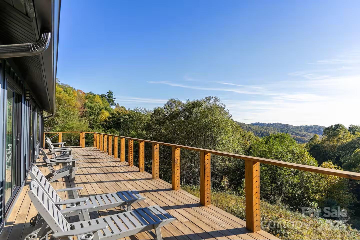 4612 Shulls Mill Road Blowing Rock, NC 28605 - Photo 28 of 35 a view of a balcony with wooden floor and fence
