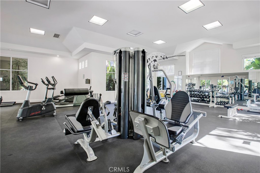 2243 Martin, Unit 409 Irvine, CA 92612 - Photo 29 of 31 a view of a room with gym equipment