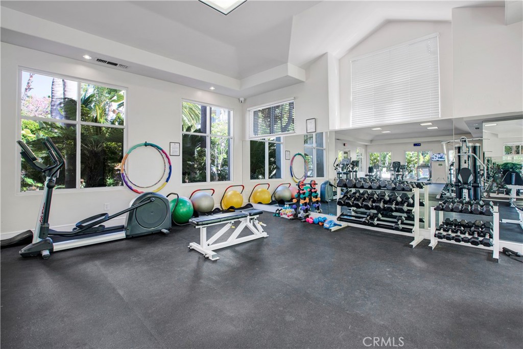2243 Martin, Unit 409 Irvine, CA 92612 - Photo 30 of 31 a view of a room with gym equipment