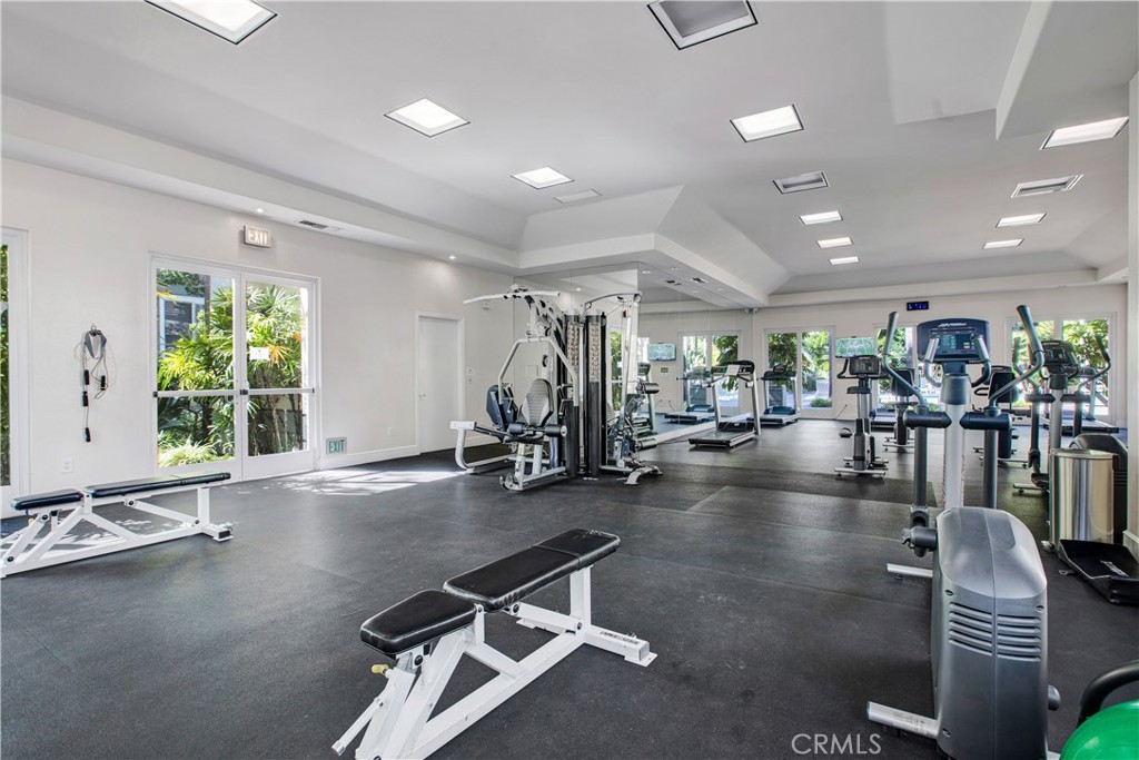 2243 Martin, Unit 409 Irvine, CA 92612 - Photo 31 of 31 a view of a room with gym equipment