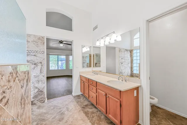 a close up view of closet