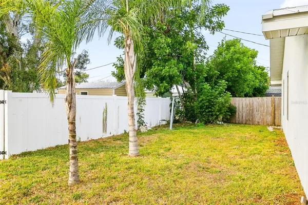 a backyard of a house