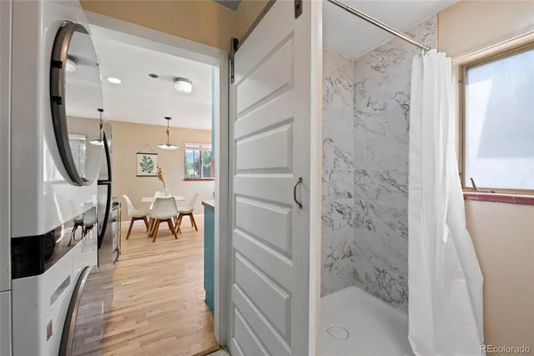 a view of a bathroom from the gallery