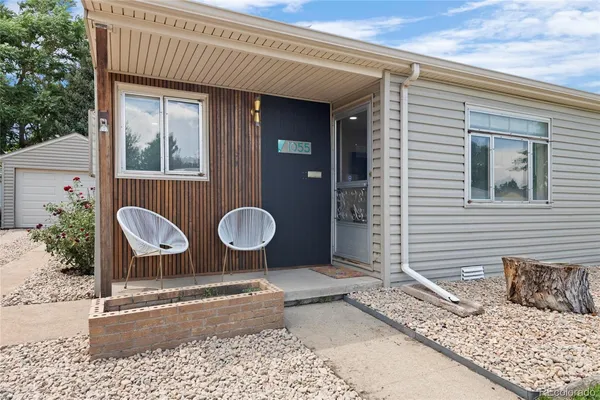 a front view of a house