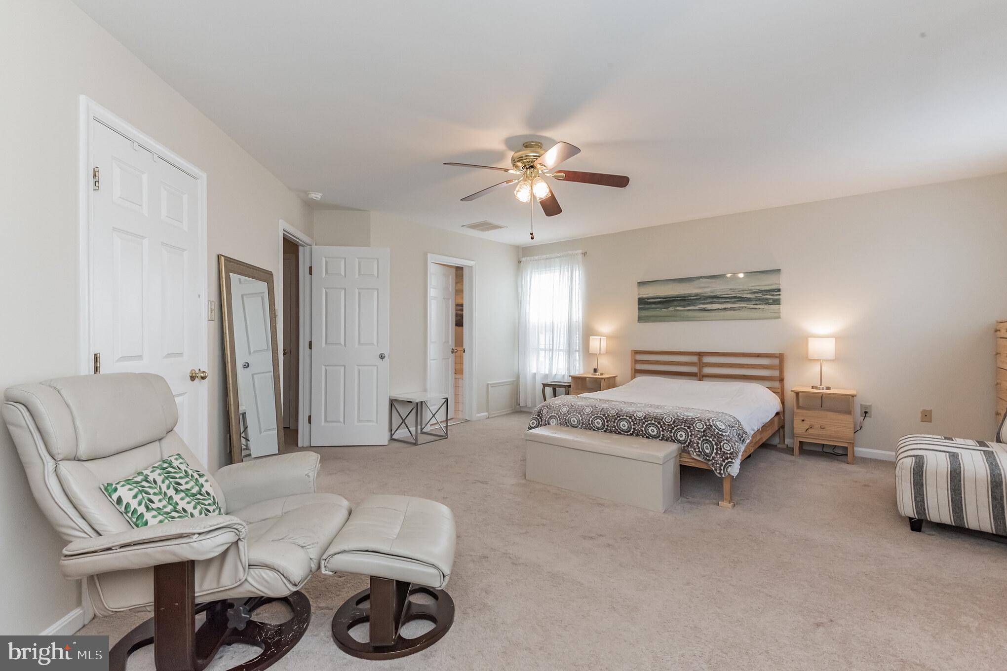 311 Assembly Point Court Odenton, MD 21113 - Photo 24 of 29 Primary w/Wall to Wall Carpet & Ceiling Fan!