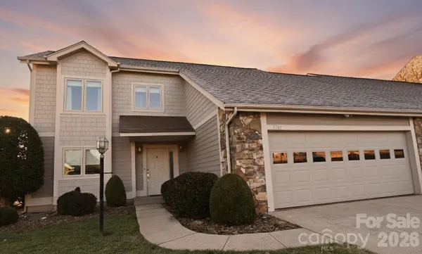 a front view of a house with balcony