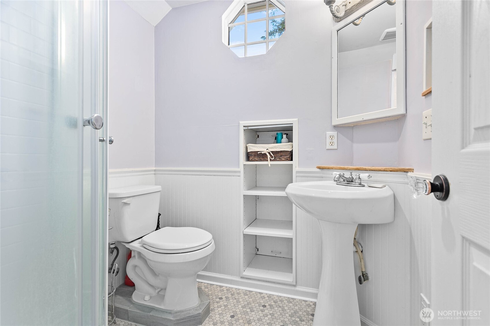 8731 Valley View Road Custer, WA 98240 - Photo 26 of 40 a bathroom with a sink toilet and a mirror