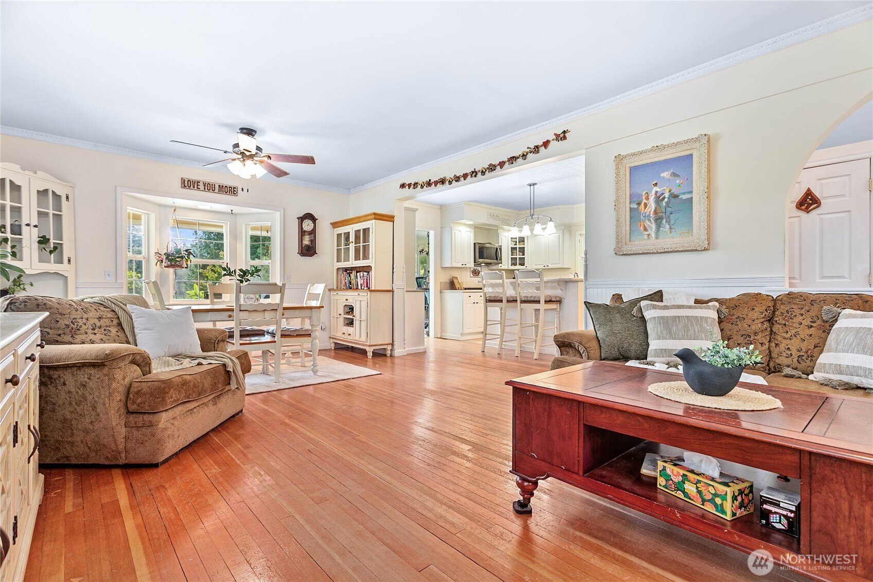 8731 Valley View Road Custer, WA 98240 - Photo 5 of 40 a living room with furniture and wooden floor