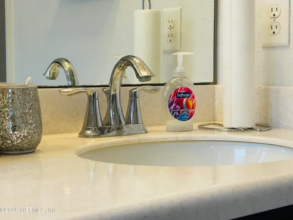 a close view of sink