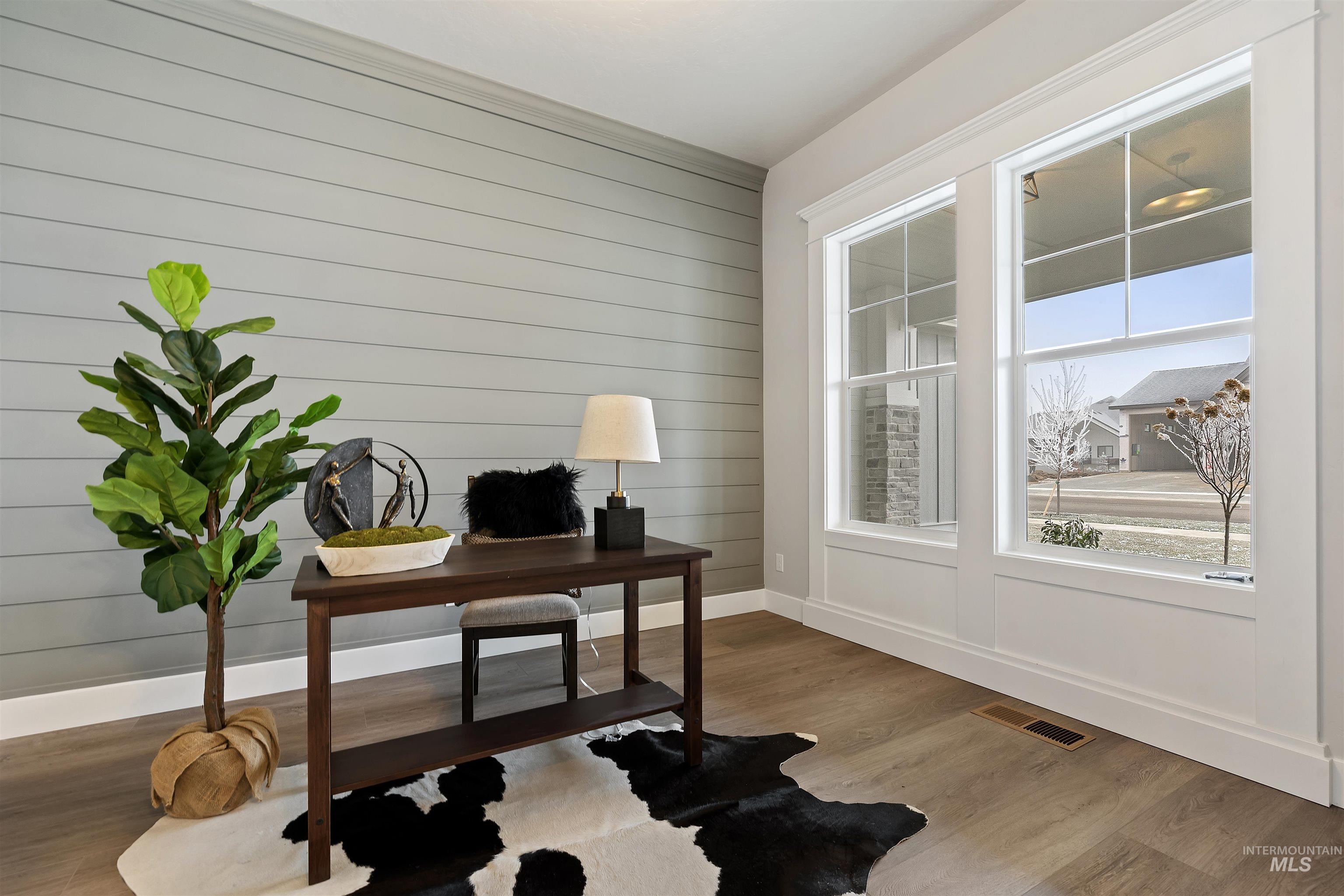 9283 Basin Kid Court Middleton, ID 83644 - Photo 11 of 21 Office space featuring baseboards and wood finished floors