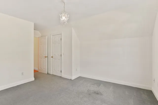 a view of a chandelier fan