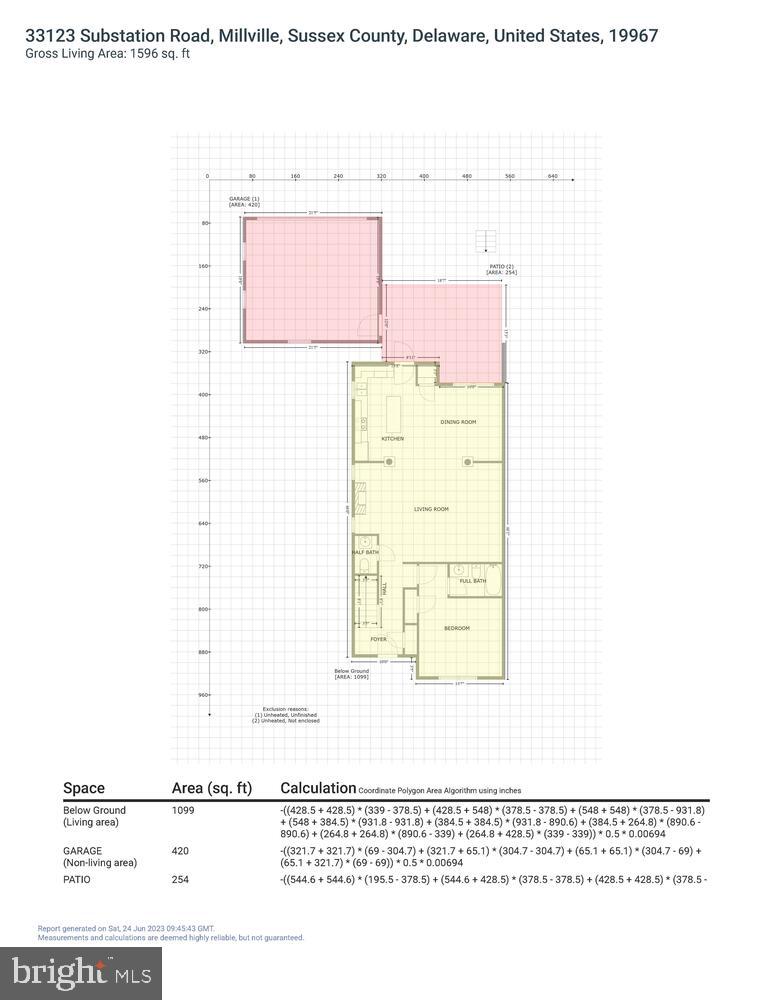 33123 Substation Road Millville, DE 19967 - Photo 46 of 82 GLA - Main Level Floor Plans