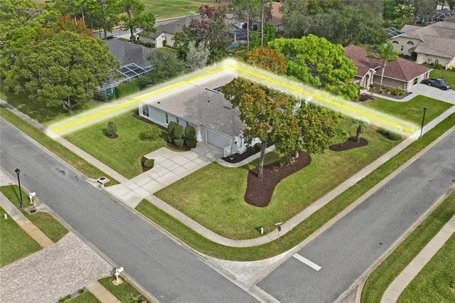 a view of a garden from a balcony