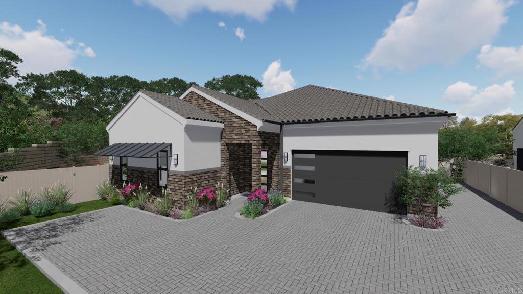 1331 Berryman Canyon Encinitas, CA 92024 - Photo 1 of 7 a front view of a house with a yard and a garage