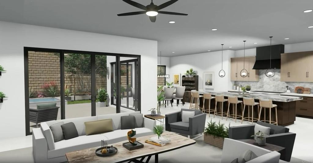 1331 Berryman Canyon Encinitas, CA 92024 - Photo 6 of 7 a living room with furniture and a large window