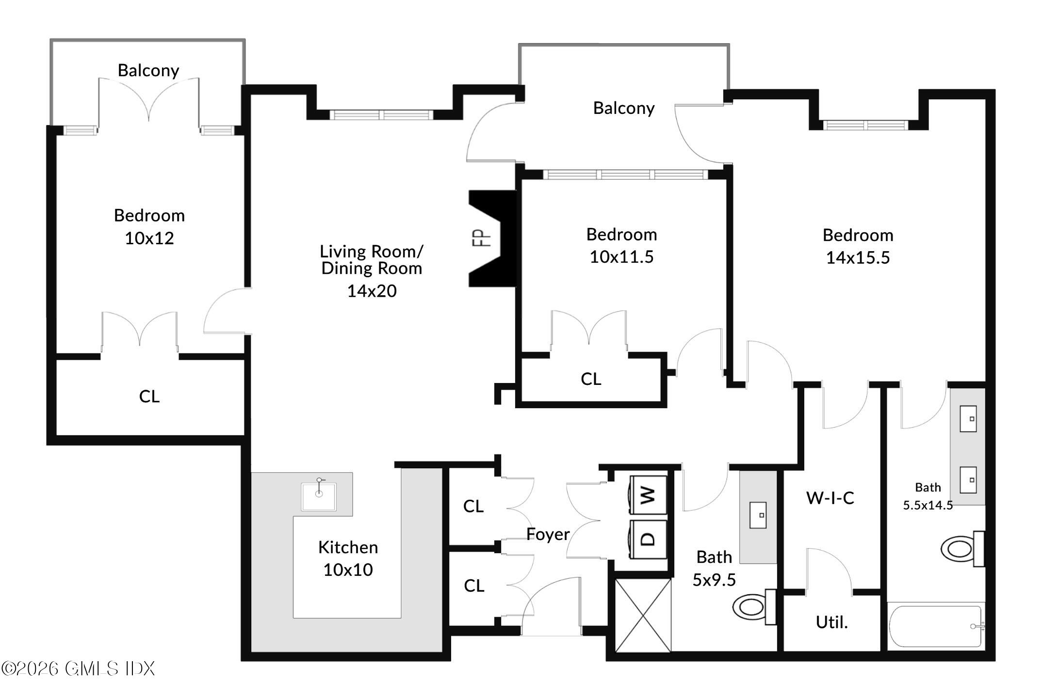 77 Havemeyer Lane, Unit 310 Stamford, CT 06902 - Photo 24 of 24 Floorplan