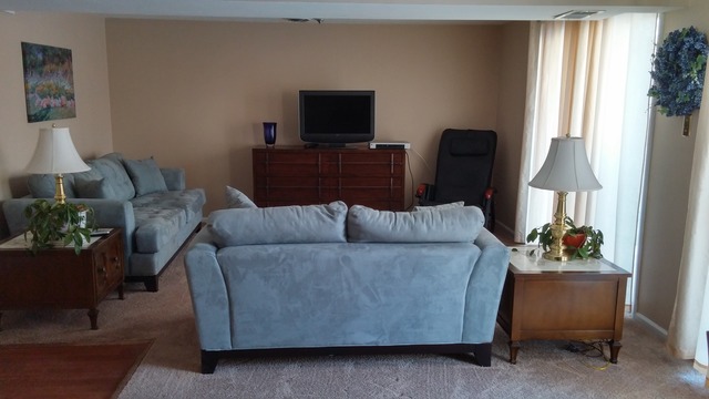 21W162 Coronet Road Lombard, IL 60148 - Photo 12 of 15 a living room with furniture and a flat screen tv