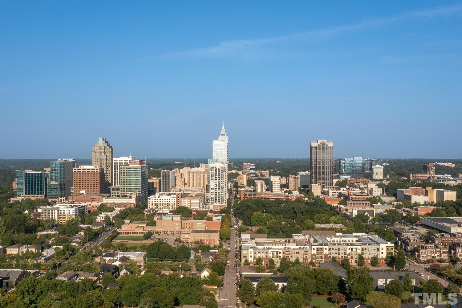 610 East Martin Street Raleigh, NC 27601 - Photo 32 of 40 a city view with tall buildings