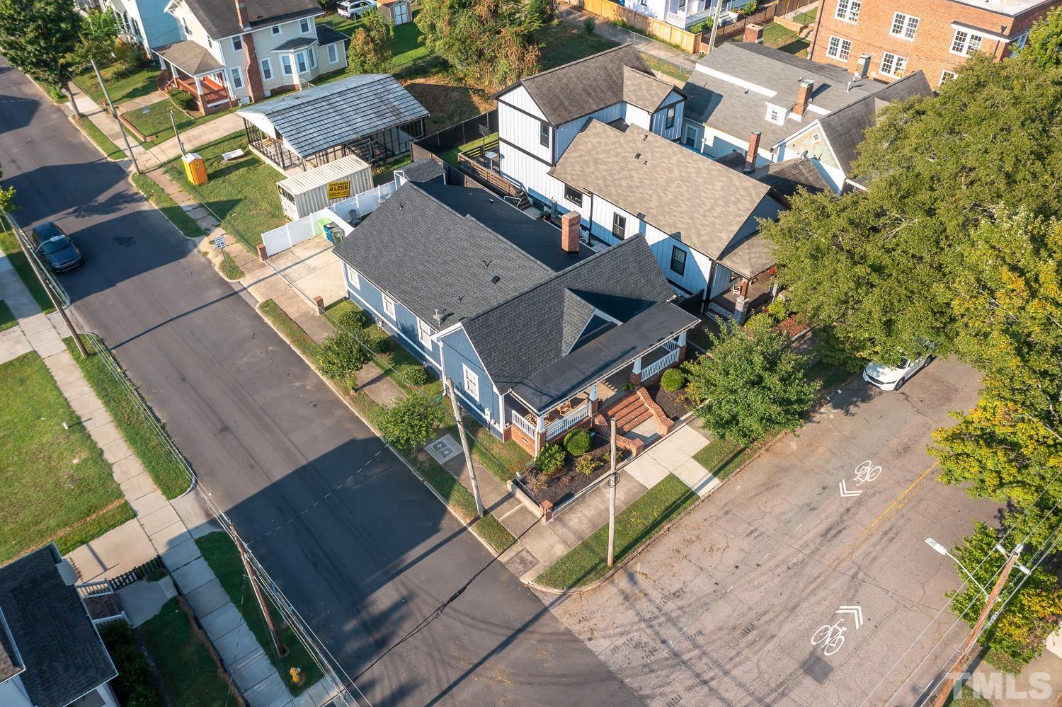 610 East Martin Street Raleigh, NC 27601 - Photo 34 of 40 an aerial view of a house with a yard