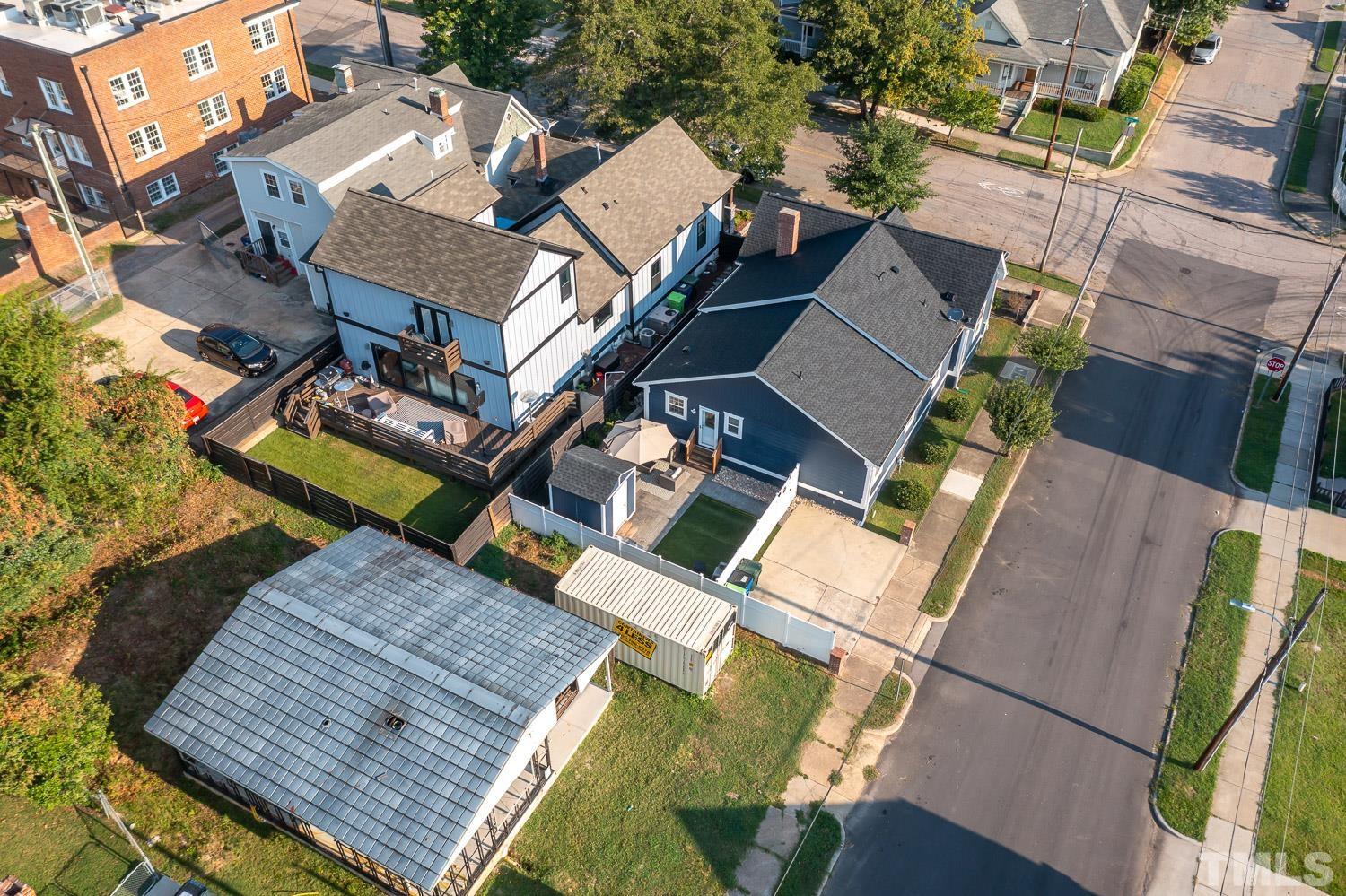 610 East Martin Street Raleigh, NC 27601 - Photo 35 of 40 an aerial view of a house with a yard