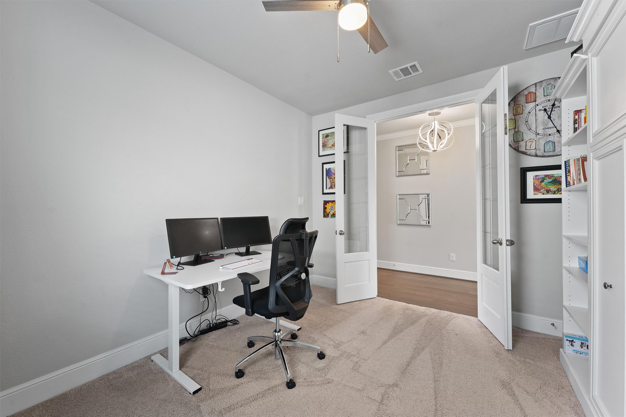4050 Shackleton Court Iowa Colony, TX 77583 - Photo 22 of 48 a view of a workspace with furniture and a window