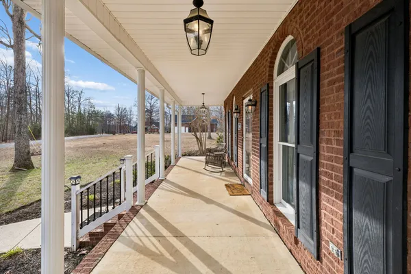 a view of a balcony