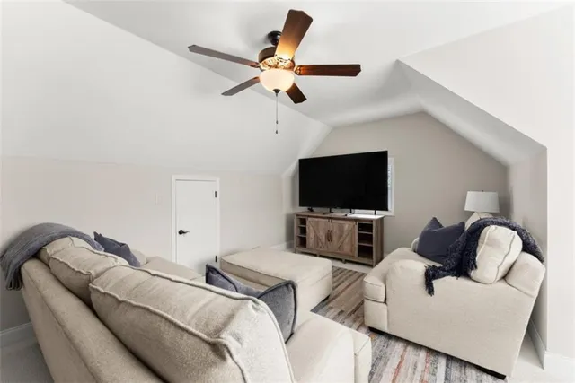 a view of yard with swimming pool and green space