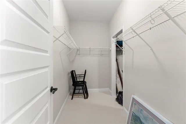 an aerial view of house with yard