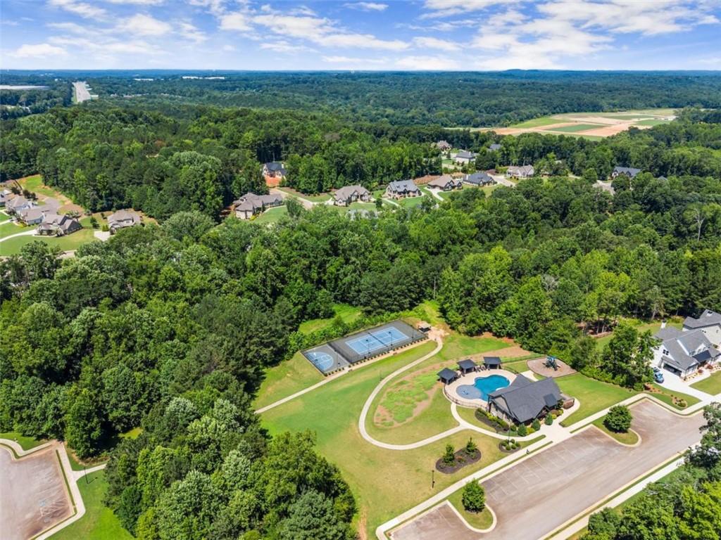845 Walnut River Trail Hoschton, GA 30548 - Photo 73 of 74 an aerial view of a house with a yard