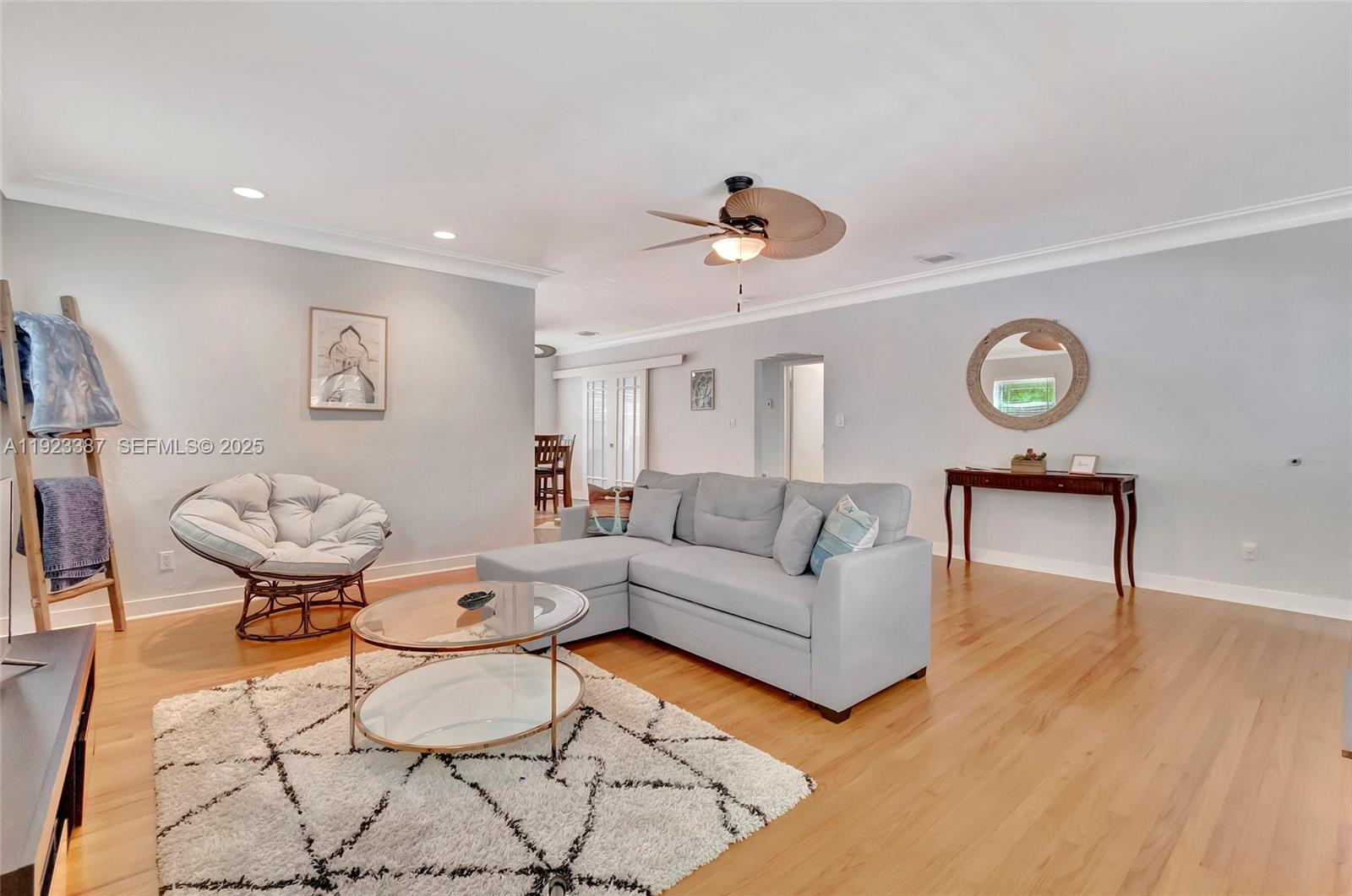 515 Southwest 9th Street Fort Lauderdale, FL 33315 - Photo 12 of 18 a living room with furniture and a wooden floor