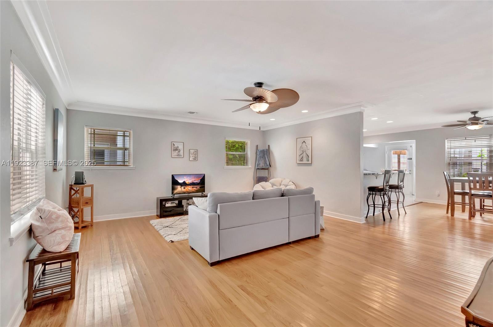 515 Southwest 9th Street Fort Lauderdale, FL 33315 - Photo 14 of 18 a living room with furniture and a wooden floor